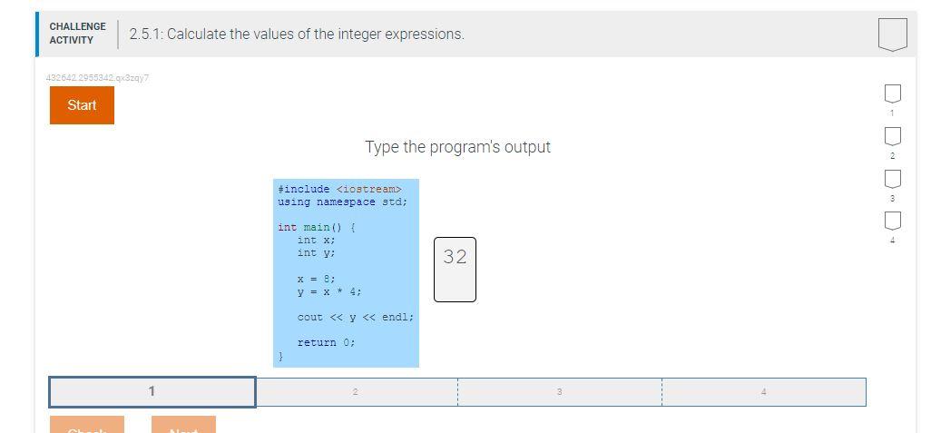 Solved Type the program's output \#include using namespace | Chegg.com