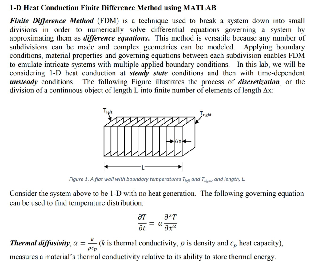 D Heat Conduction Finite Difference Method Using Chegg Com