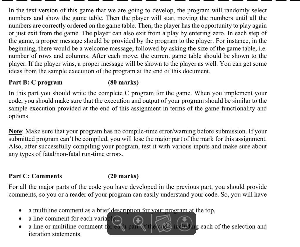 Solved Through three assignments, we will develop a game | Chegg.com