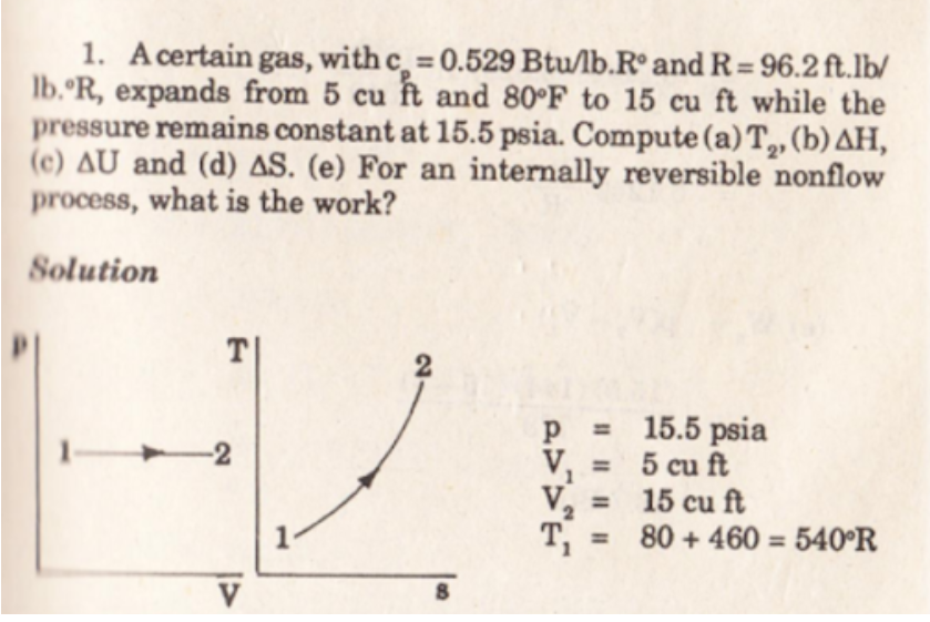 Solved 1 A Certain Gas With C 0 529 Btu Lb Rº And R 9 Chegg Com