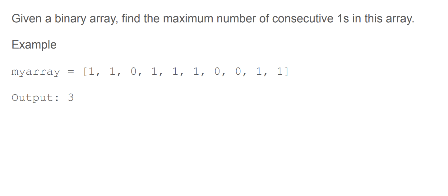 Solved Given A Binary Array, Find The Maximum Number Of | Chegg.com