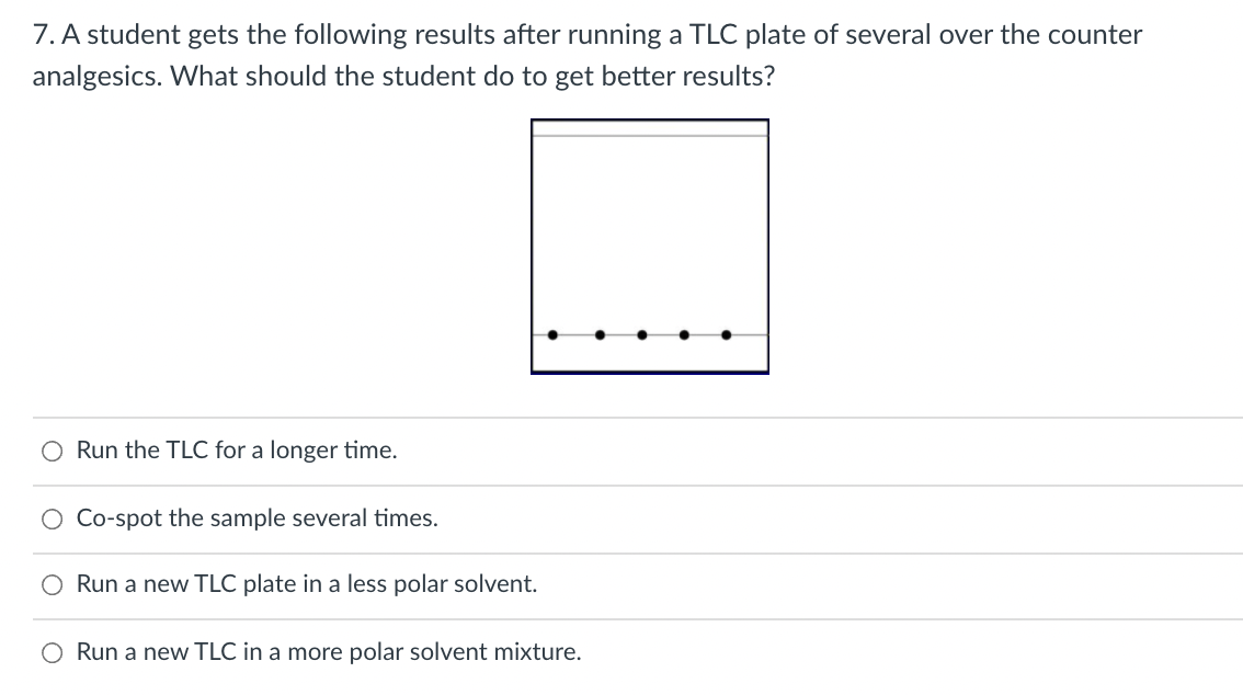 Solved 7. A student gets the following results after running | Chegg.com