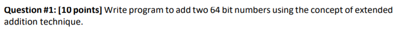 Solved write a assembly language 8086 program.. i am | Chegg.com