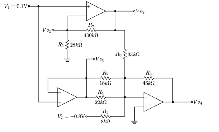 Solved consider that all the OpAmps are supplied with +15V | Chegg.com