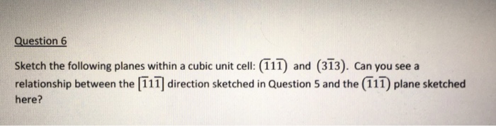 Solved Sketch the following planes within a cubic unit cell: | Chegg.com