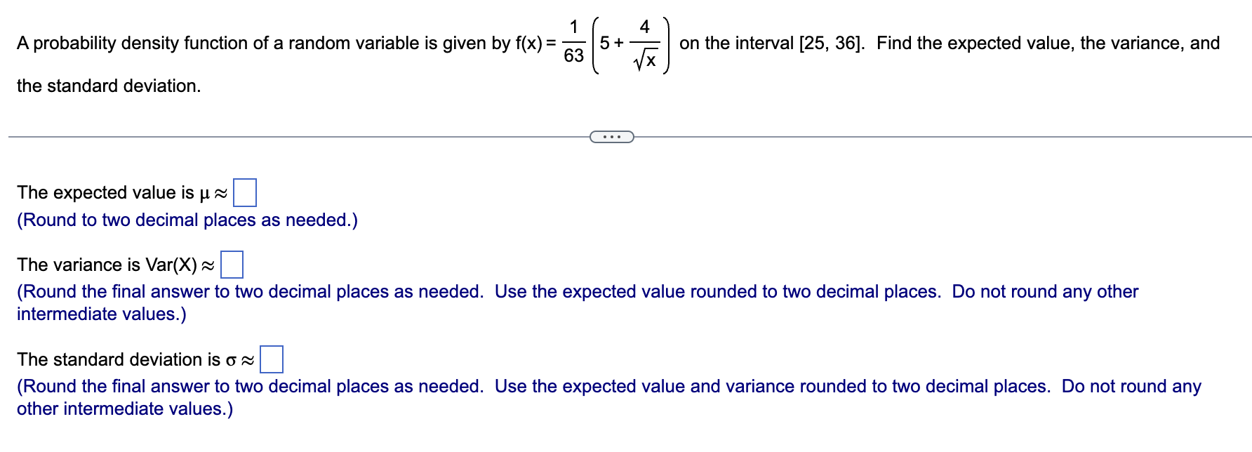 Solved A probability density function of a random variable | Chegg.com