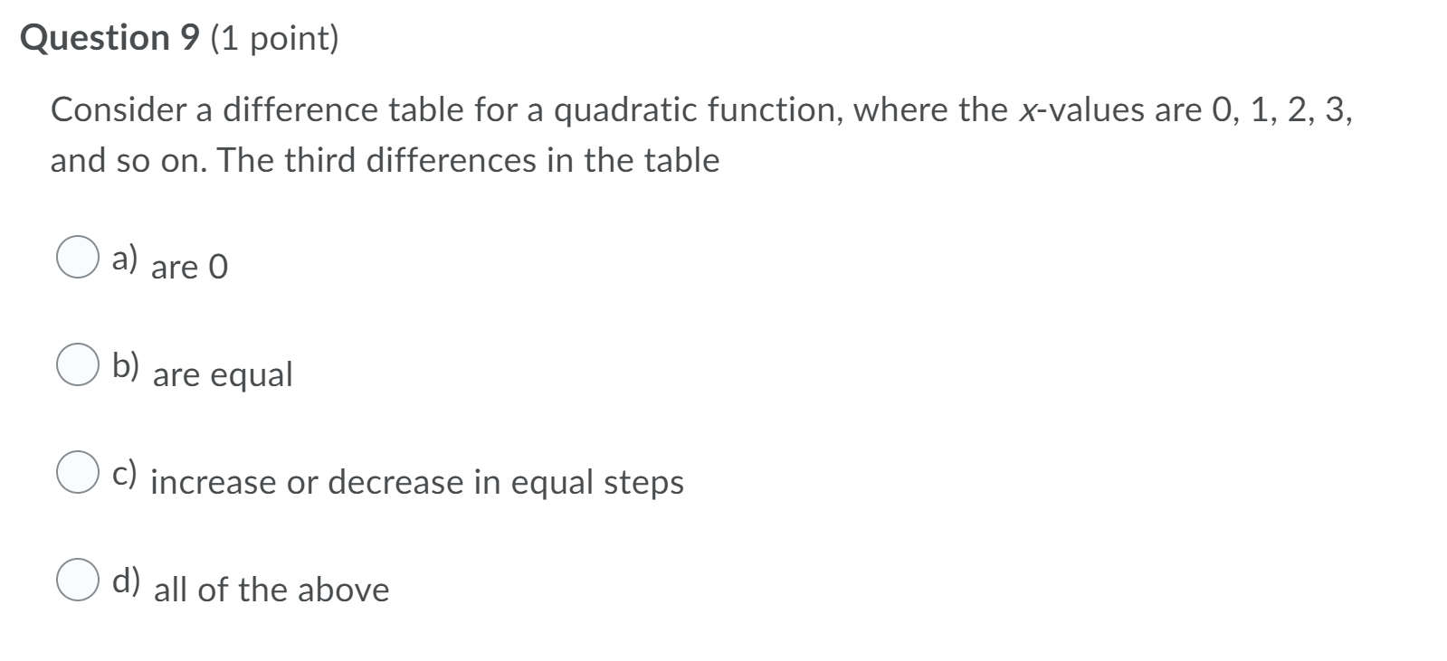 solved-question-9-1-point-consider-a-difference-table-for-chegg