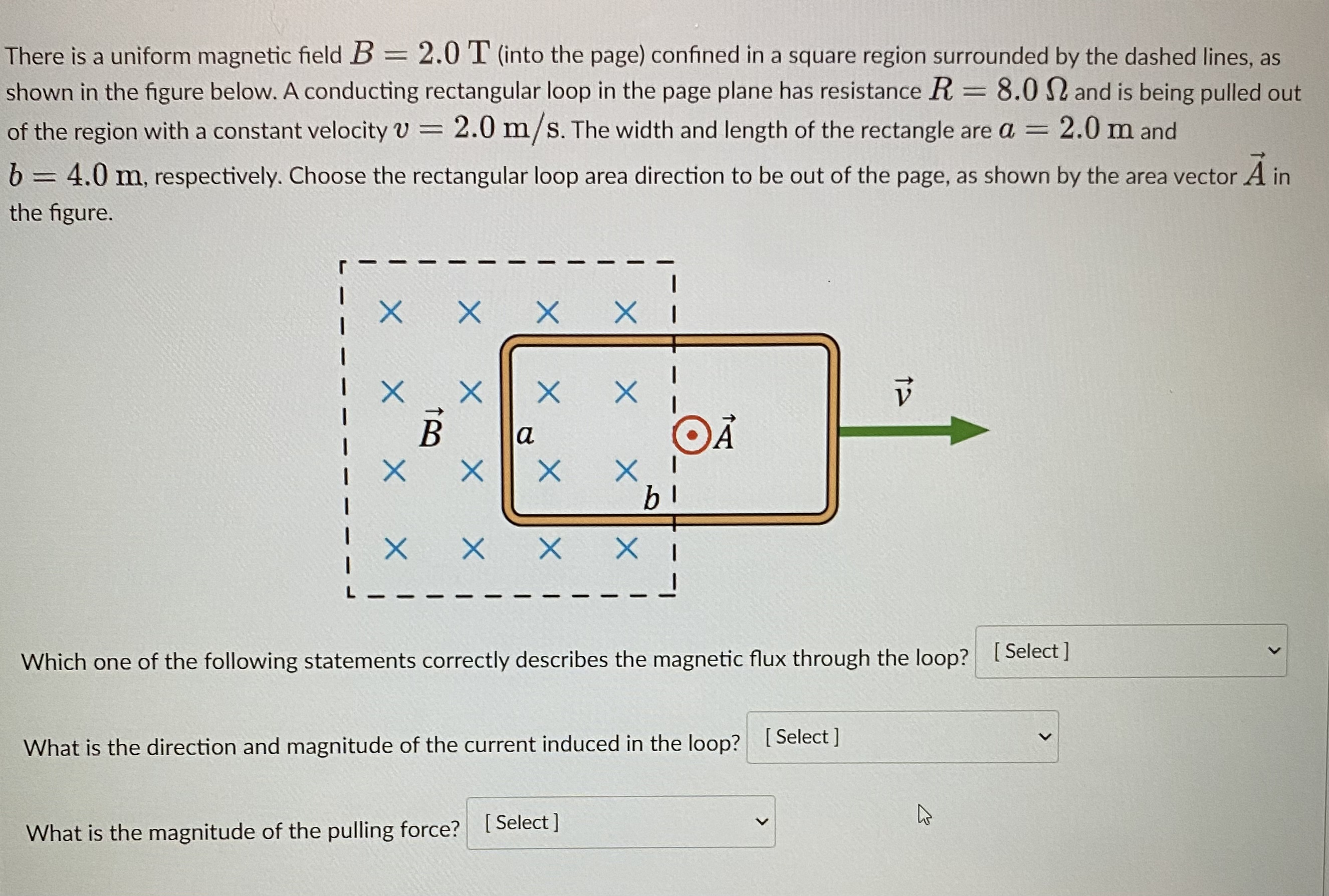 There Is A Uniform Magnetic Field B=2.0 T (into The | Chegg.com