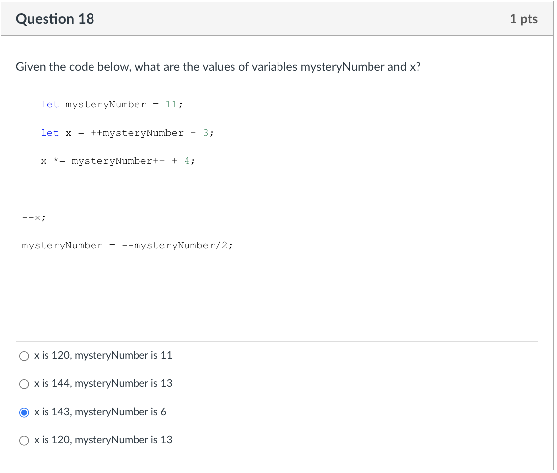 Solved Given the code below, what are the values of | Chegg.com