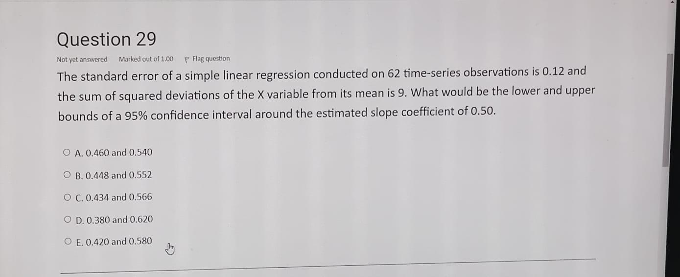 Solved Marked out of 1.00 Question 29 Not yet answered P | Chegg.com