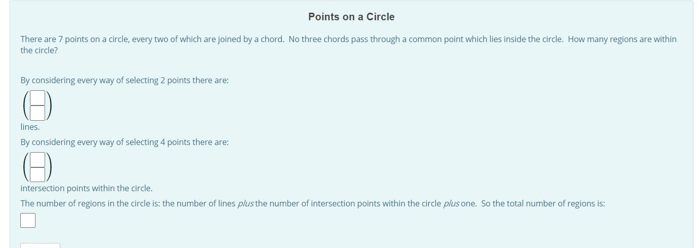 Solved Points on a Circle There are 7 points on a circle, | Chegg.com