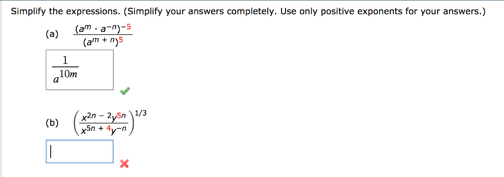 Solved Simplify The Expressions Simplify Your Answers Chegg
