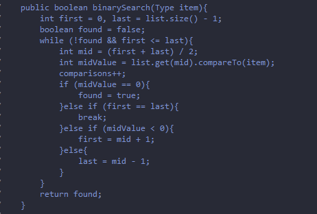 Solved The new upgraded binarySearch should return Type, | Chegg.com