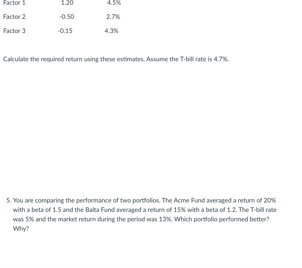 Solved 1. True or False Stocks with a beta of zero offer an