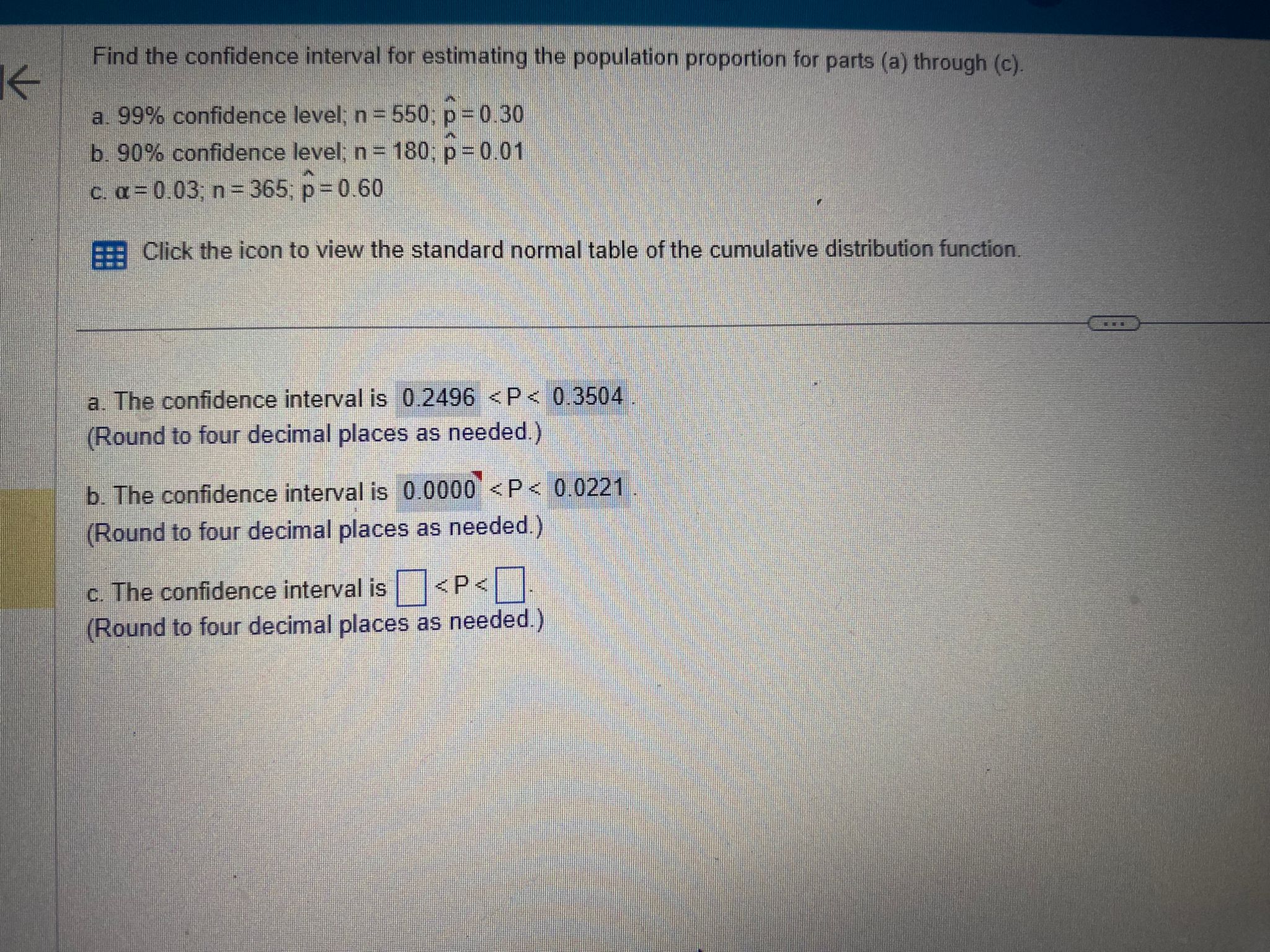 Solved Find the confidence interval for estimating the | Chegg.com