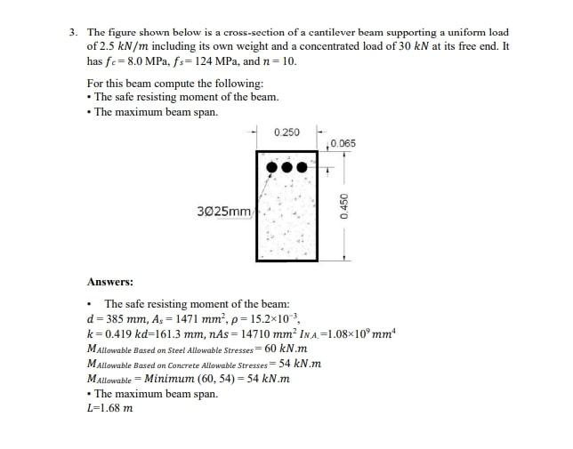 Solved 3. The figure shown below is a cross-section of a | Chegg.com