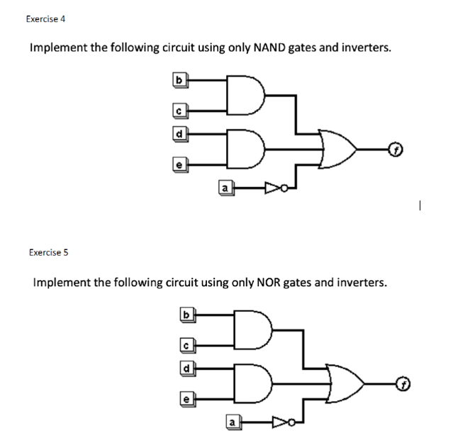 Solved Implement the following circuit using only NAND gates | Chegg.com