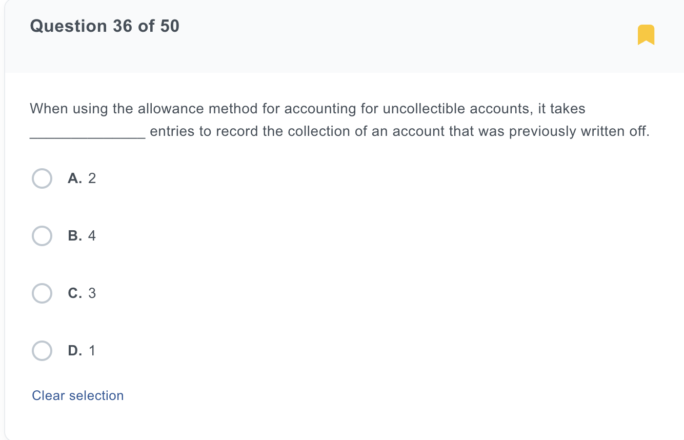 Solved When using the allowance method for accounting for | Chegg.com