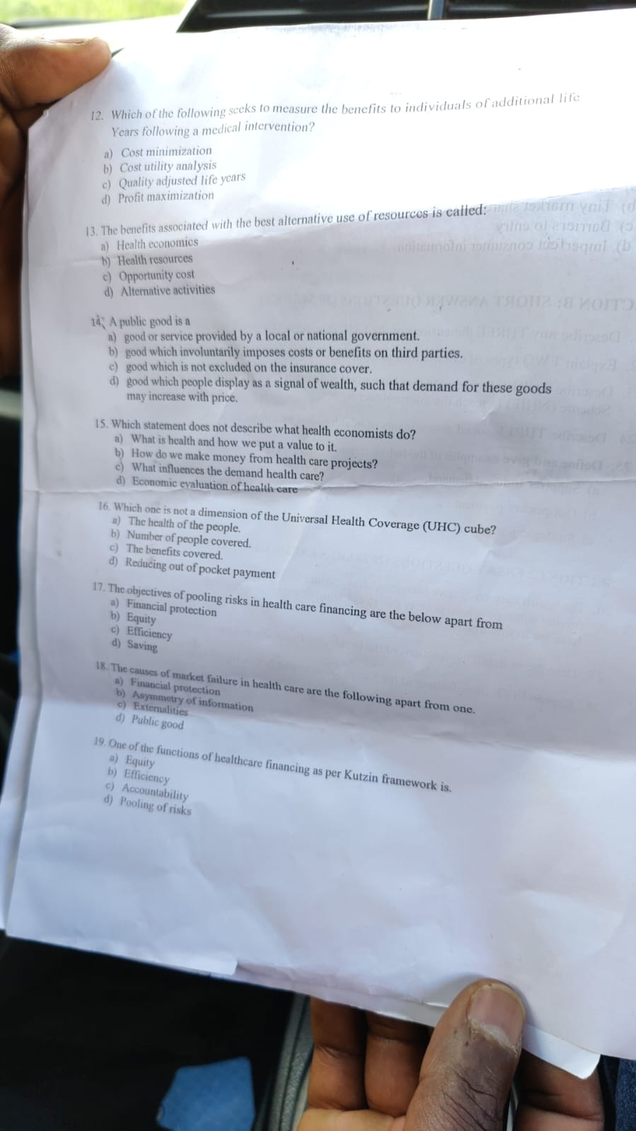 Solved 12. Which of the following sceks to measure the | Chegg.com