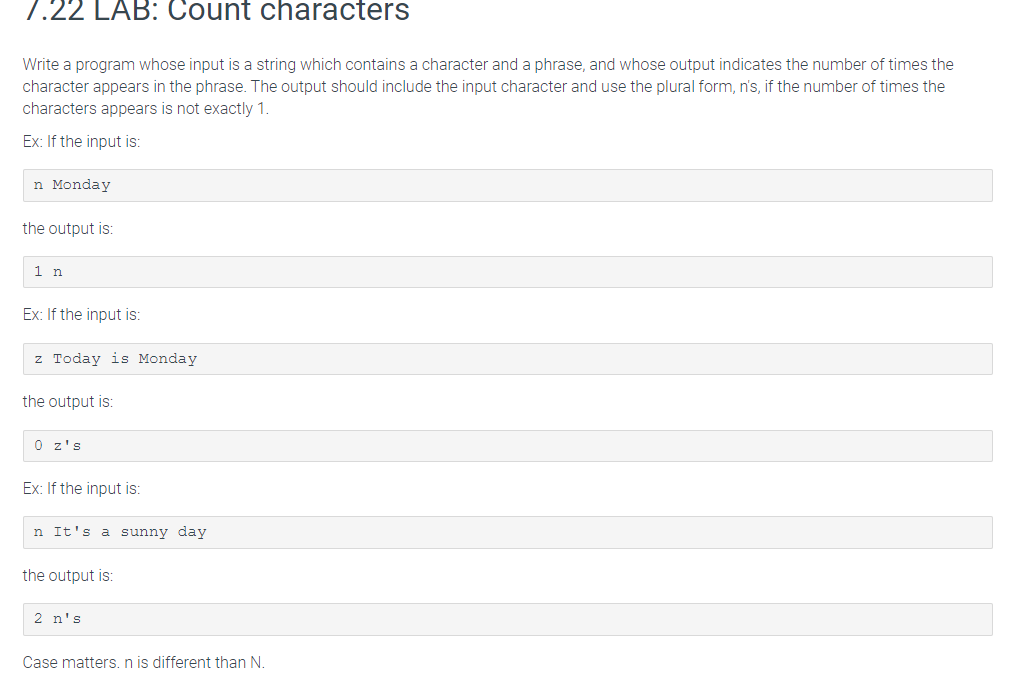 solved-7-22-lab-count-characters-write-a-program-whose-chegg