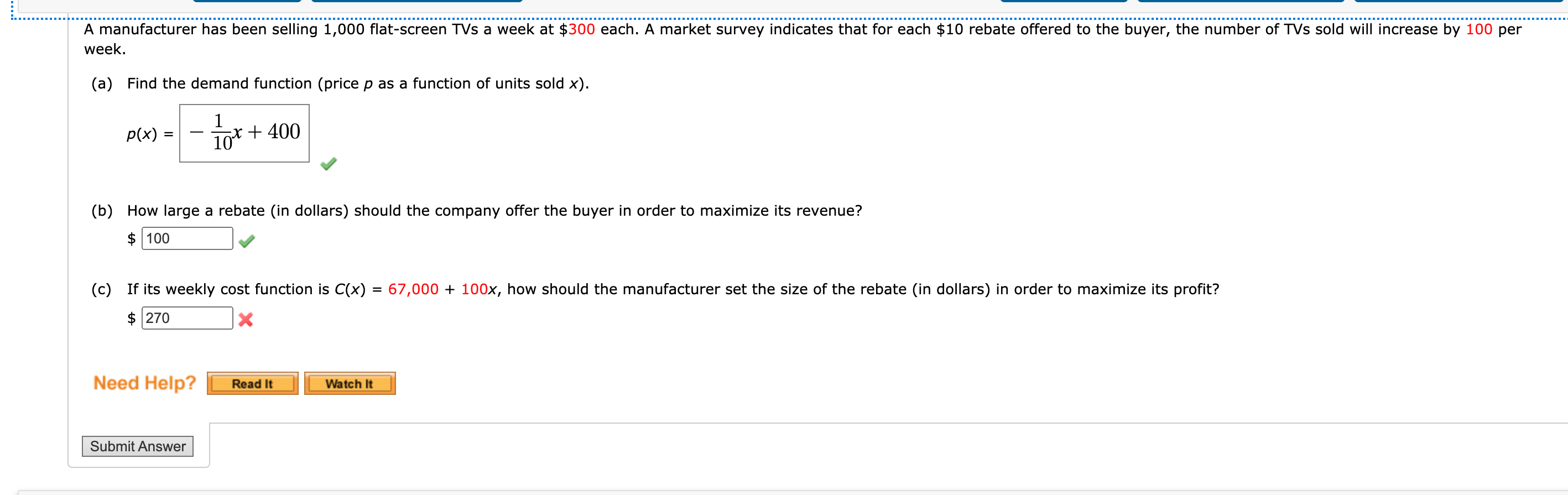 Solved A manufacturer has been selling 1,000 flatscreen TVs