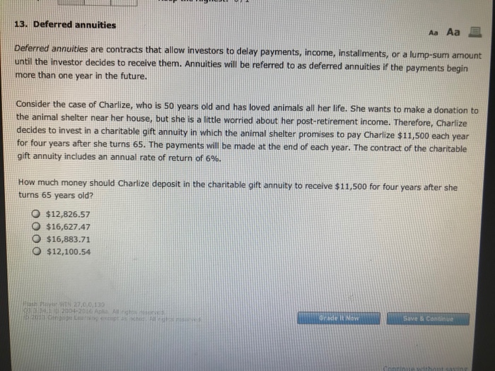 Solved 13. Deferred annuities Aa Aa Deferred annuities are | Chegg.com