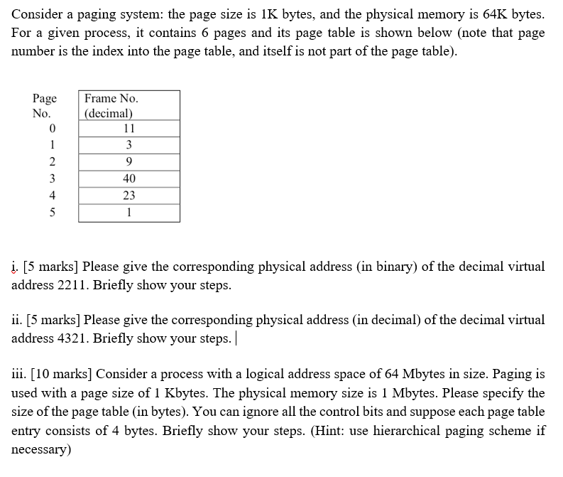solved-consider-a-paging-system-the-page-size-is-1k-bytes-chegg