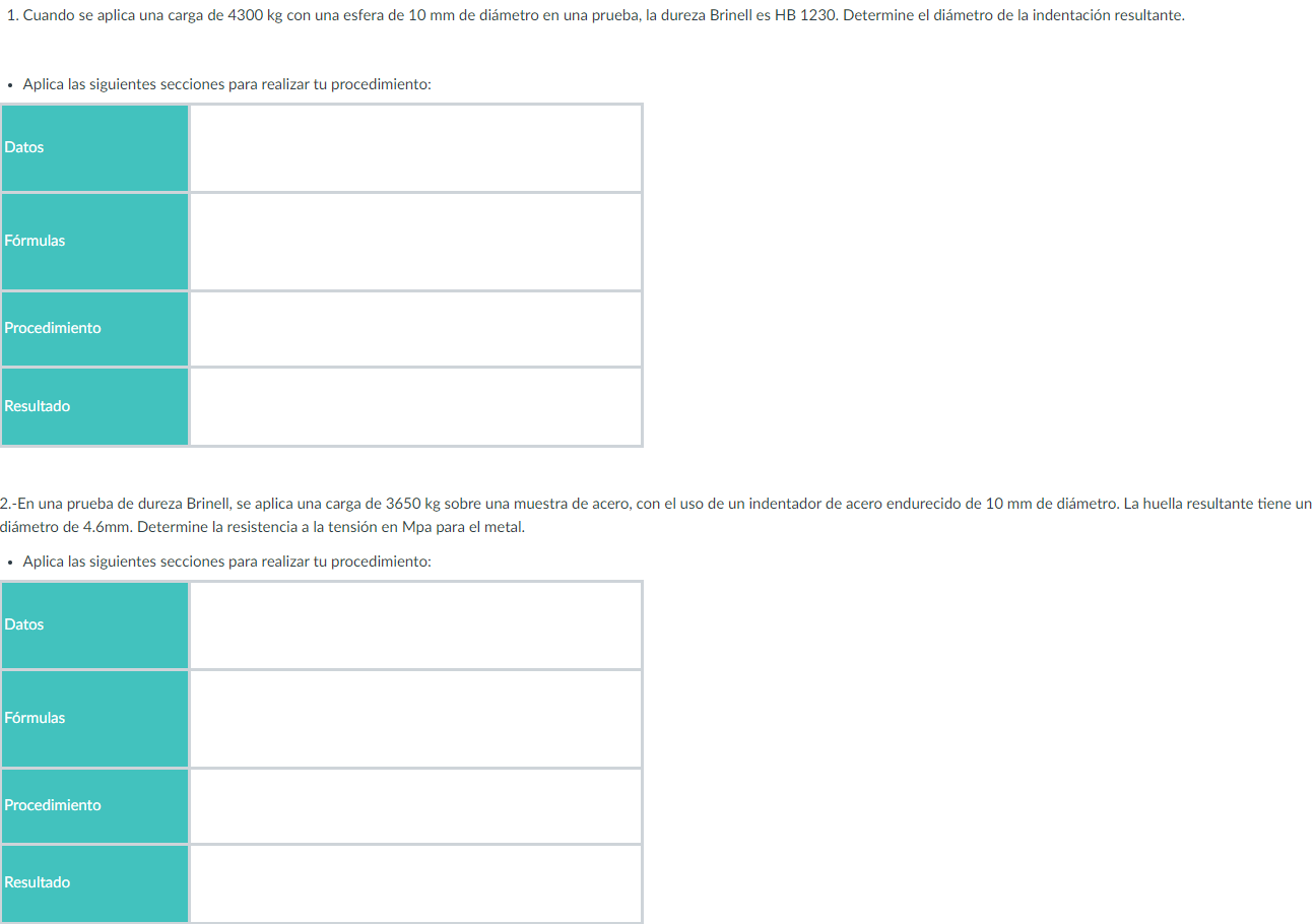 - Aplica las siguientes secciones para realizar tu procedimiento: diámetro de \( 4.6 \mathrm{~mm} \). Determine la resistenci