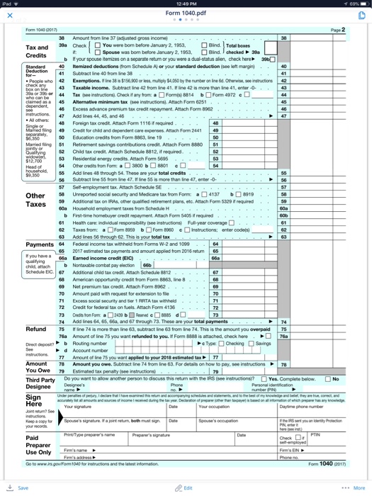 Tax Return #1.doc Taxpayer Names: Clyde& Bonnie | Chegg.com