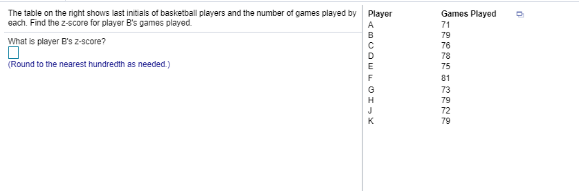 Solved The Table On The Right Shows Last Initials Of Bask