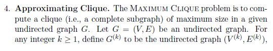 Max Clique Problem Solved . Approximating Clique. The MAXIMUM CLIQUE problem is | Chegg.com