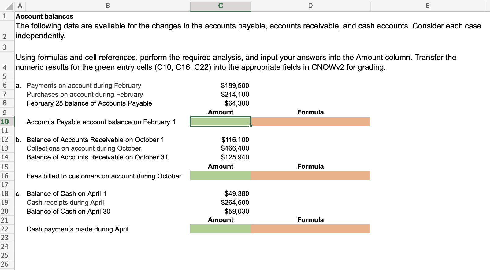 Solved Account balances Consider the changes in the accounts | Chegg.com