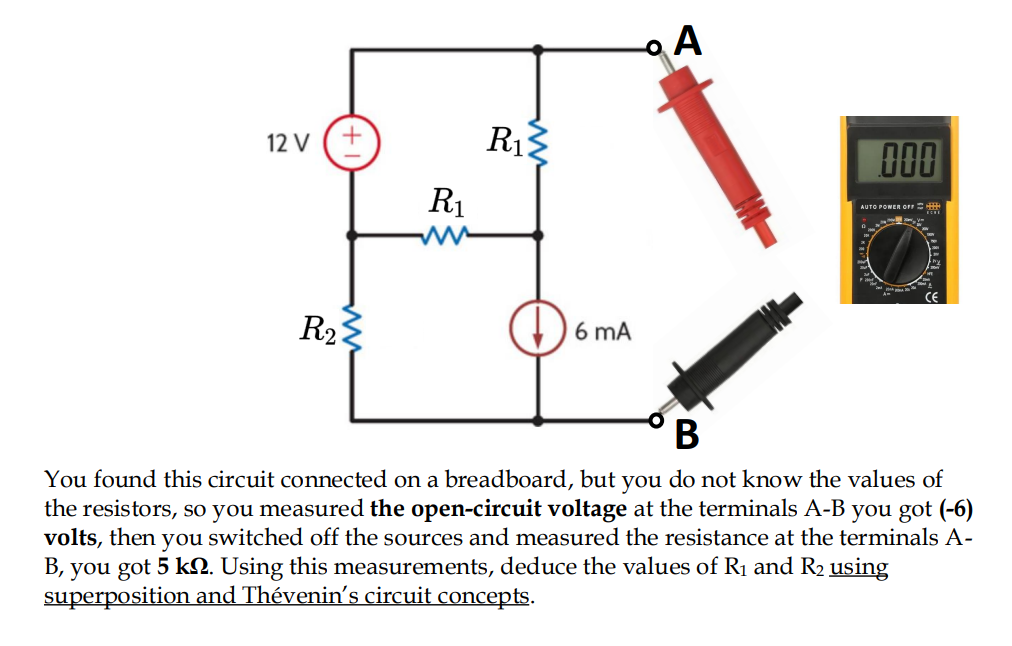 Solved You found this circuit connected on a breadboard, but | Chegg.com