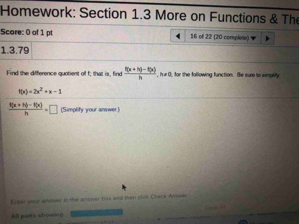 homework section 1.3 statistics