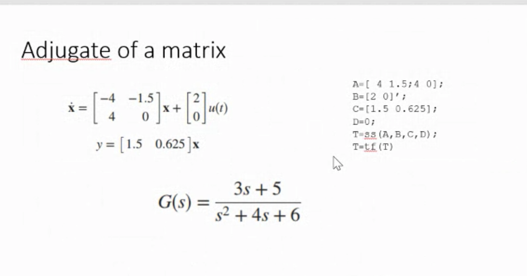 Solved Adjugate of a matrix | Chegg.com