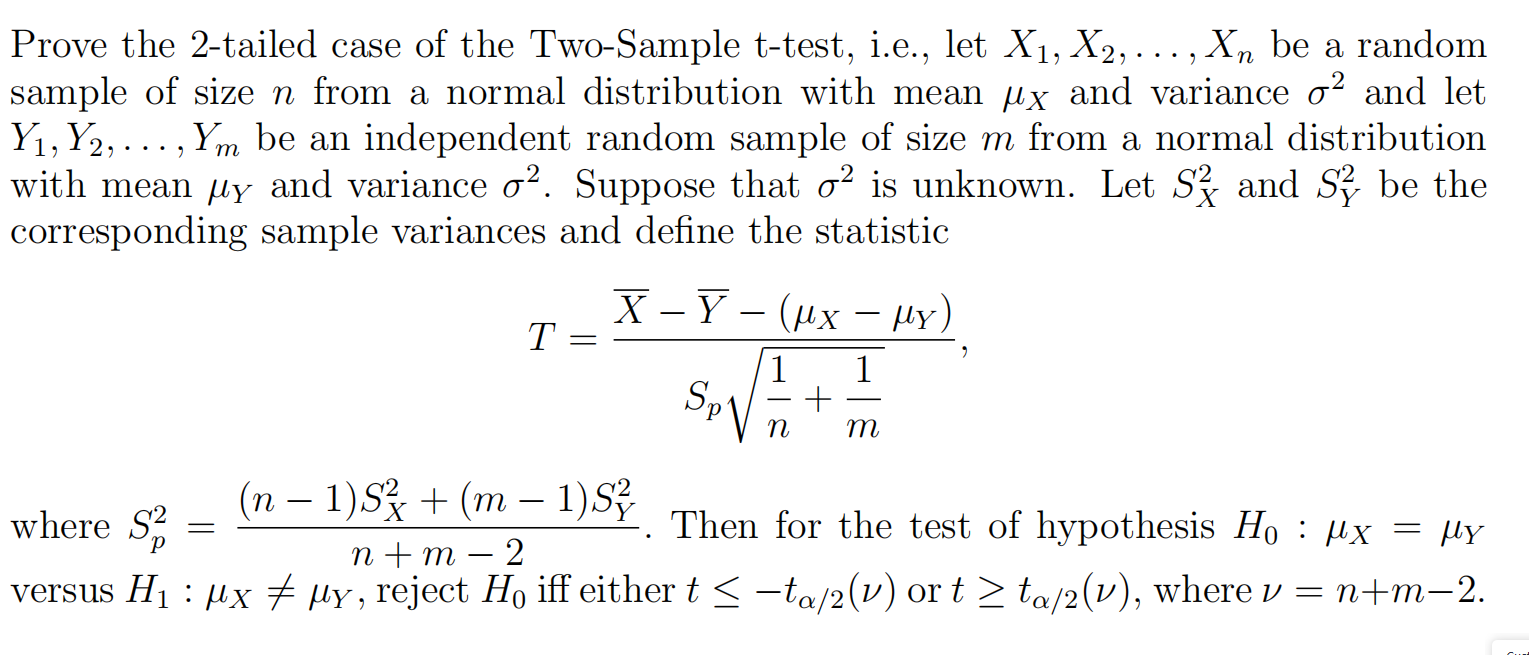 solved-prove-the-2-tailed-case-of-the-two-sample-t-test-chegg