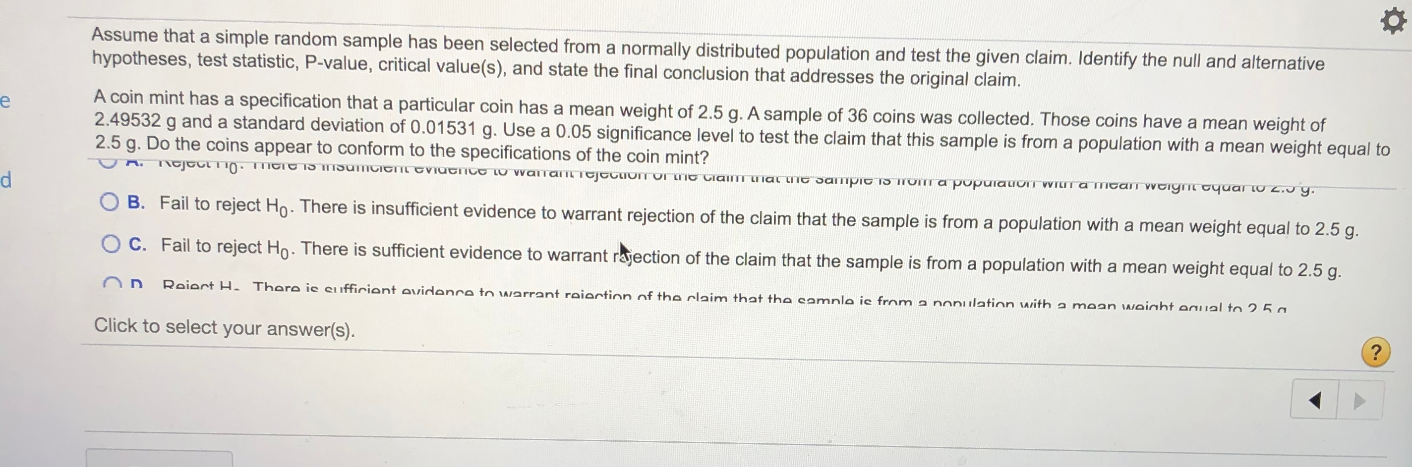 Solved Assume that a simple random sample has been selected | Chegg.com
