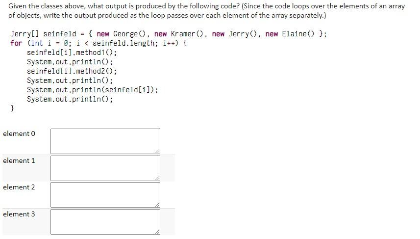 Solved inheritanceMystery ♡ Language/Type: Java inheritance | Chegg.com