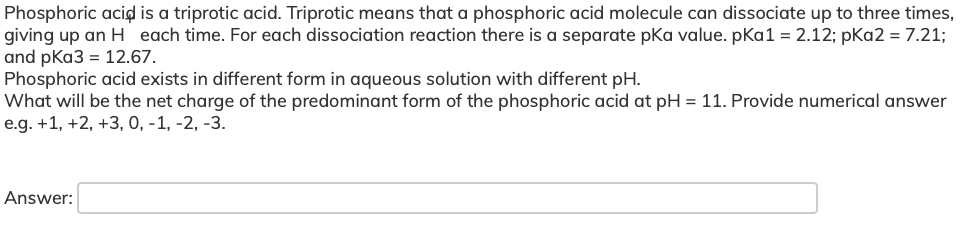 Solved Phosphoric Acid Is A Triprotic Acid Triprotic Means Chegg Solved Phosphoric Acid Is A Triprotic Acid Triprotic Means Chegg