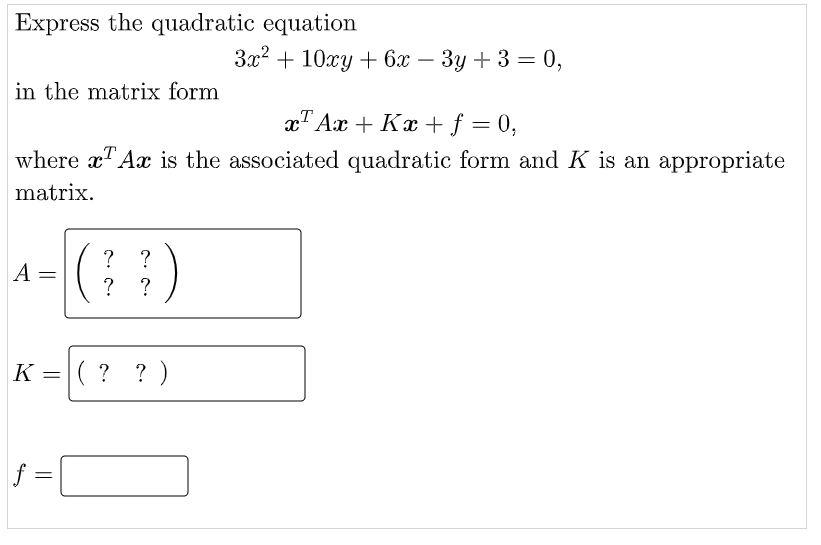 Solved Identify the conic section represented by the | Chegg.com