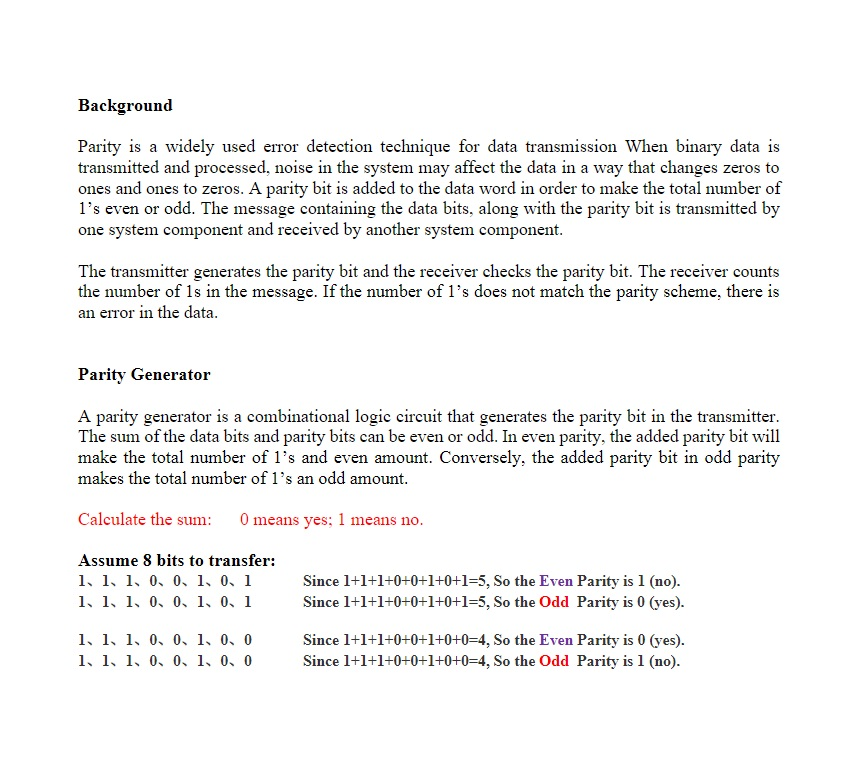 What Is A Parity Bit In Computer Science