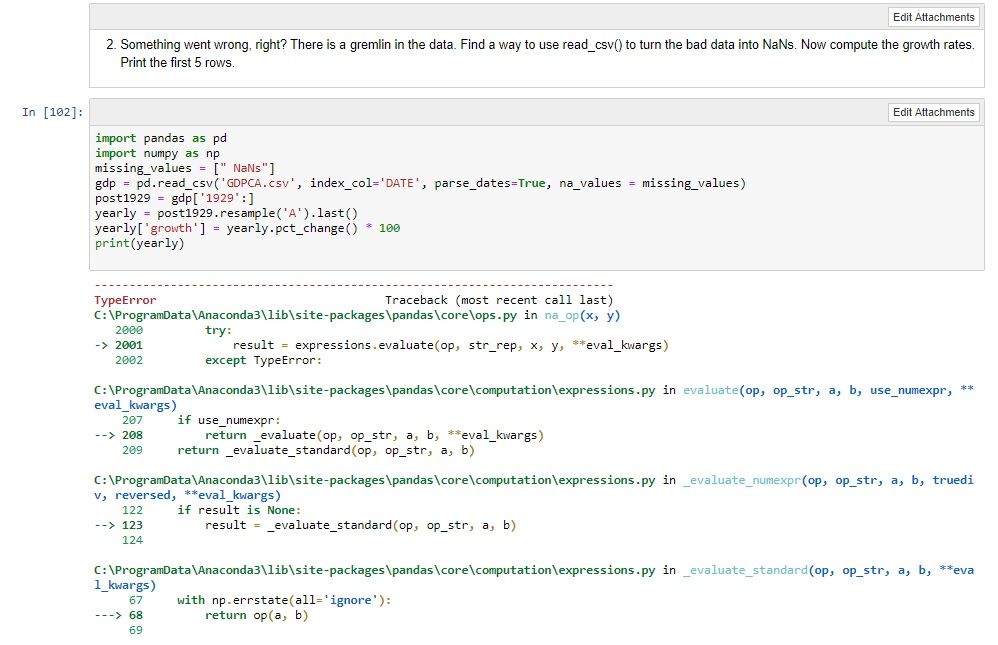Solved Edit Attachments Exercise 3 Let's work with U.S. GDP. | Chegg.com