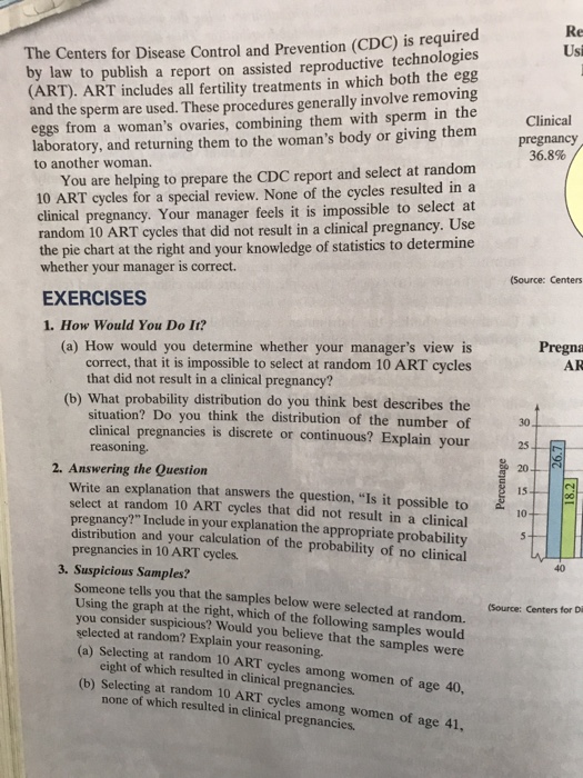 Solved Re The Centers for Disease Control and Prevention | Chegg.com
