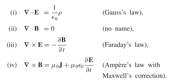 Solved (Gauss's law), (no name), 1 (i) V. E = -2 EO (ii) V.B | Chegg.com