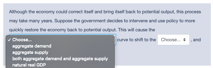 Solved Suppose That The Economy Was At Its Natural Real GDP | Chegg.com