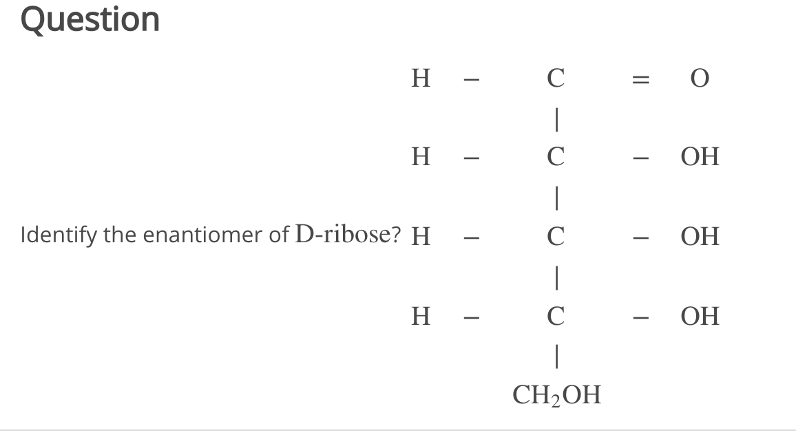 Solved Question - 0 – 0 – 0 Identify the enantiomer of | Chegg.com