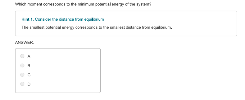 Solved Consider a harmonic oscillator at four different | Chegg.com