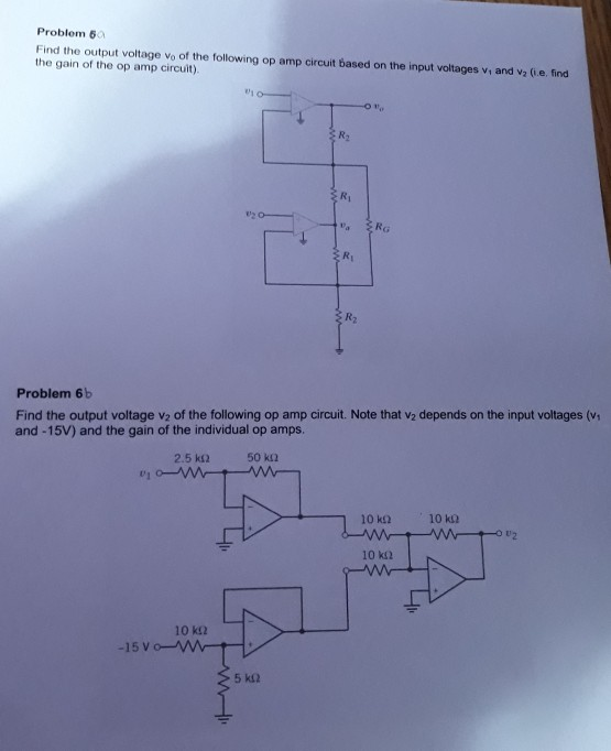 Solved Problem 60 Find the output voltage vo of the | Chegg.com
