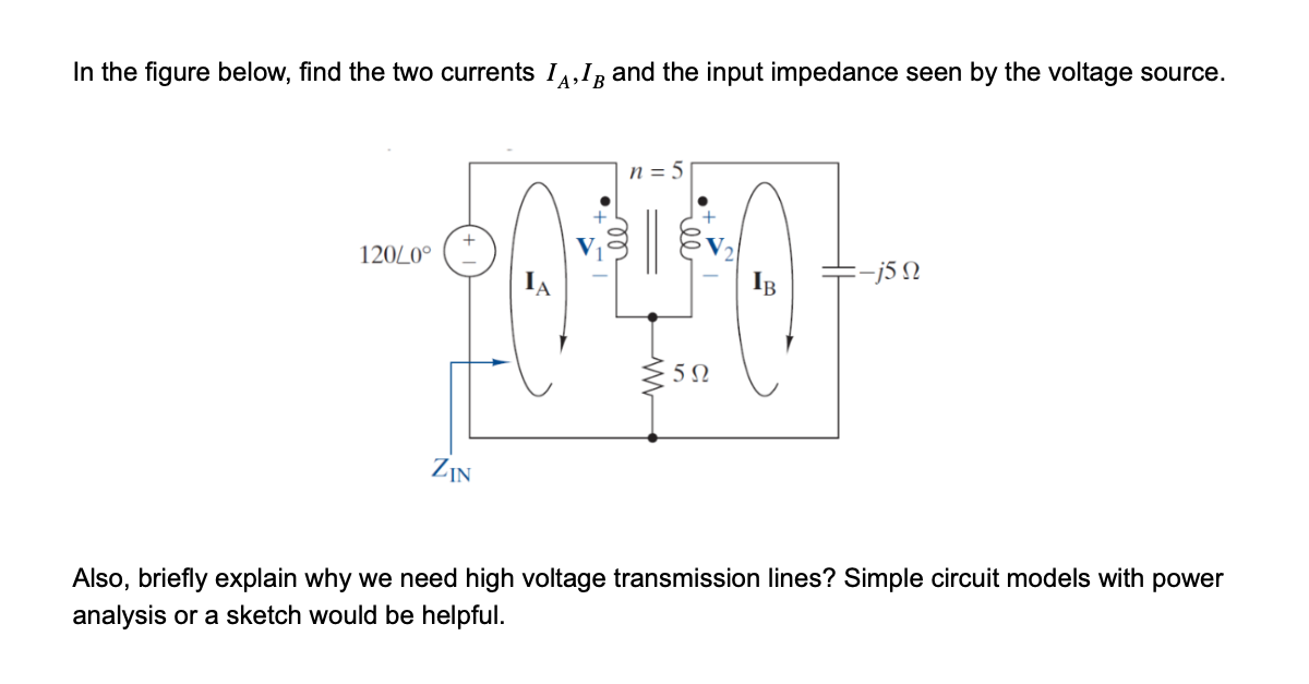 Solved In the figure below, find the two currents la,lp and | Chegg.com