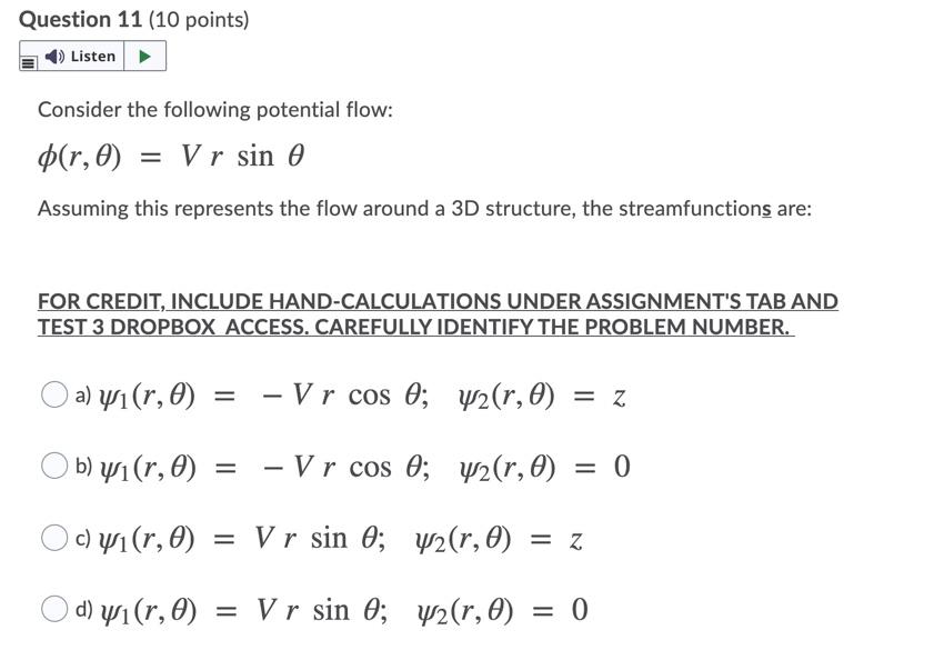 Solved What is the vortex strength at Point B? Flow